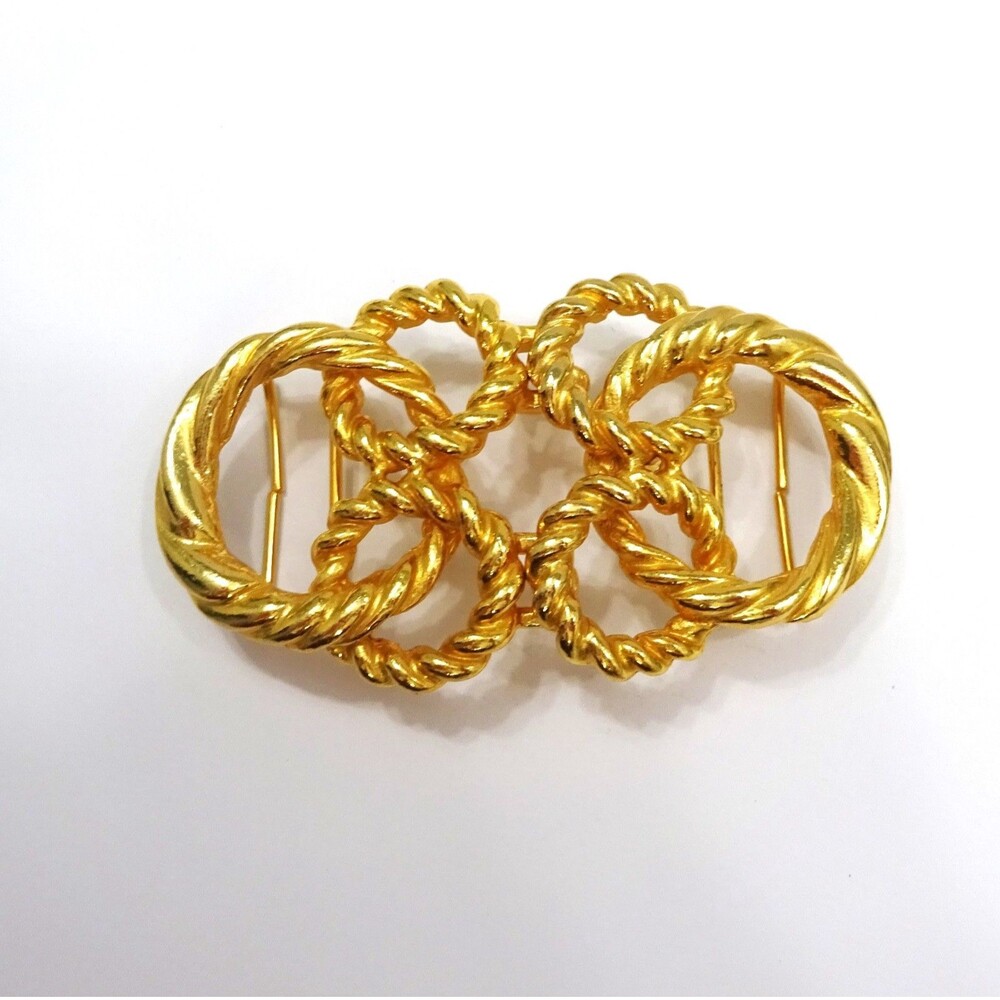Gay Boyer Gold Tone Belt Buckle